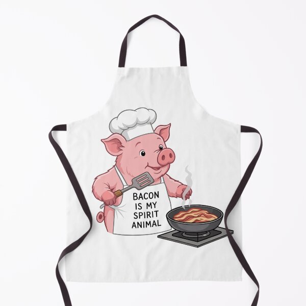 Item preview, Bacon Is My Spirit Animal Pig Chef designed and sold by BanksyNB.