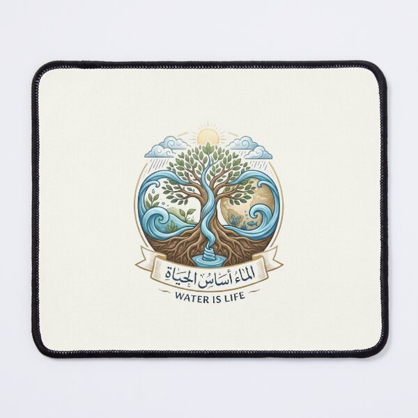 Item preview, Water is the Foundation of Life - الماء أساس الحياة Arabic Art designed and sold by eihabo.