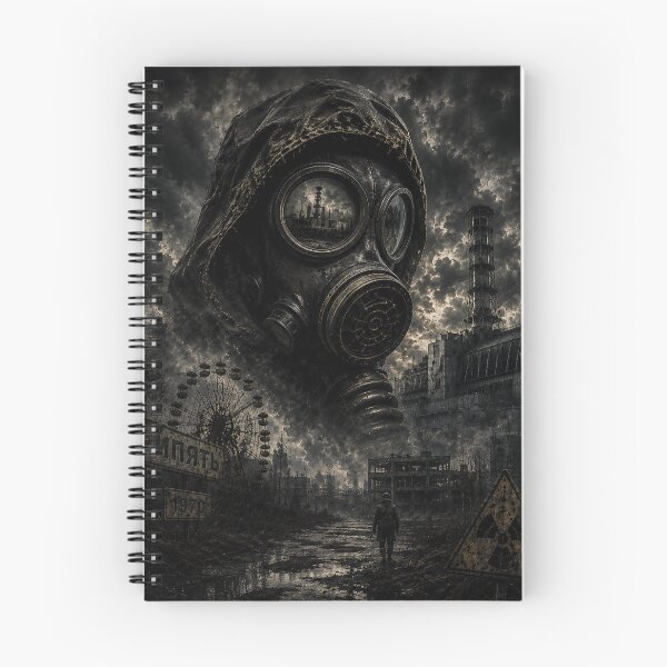 Item preview, Chernobyl Gas Mask Apocalyptic Dark Metal Art designed and sold by Vibes001.