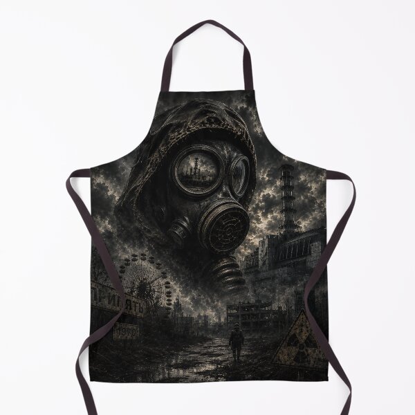 Item preview, Chernobyl Gas Mask Apocalyptic Dark Metal Art designed and sold by Vibes001.