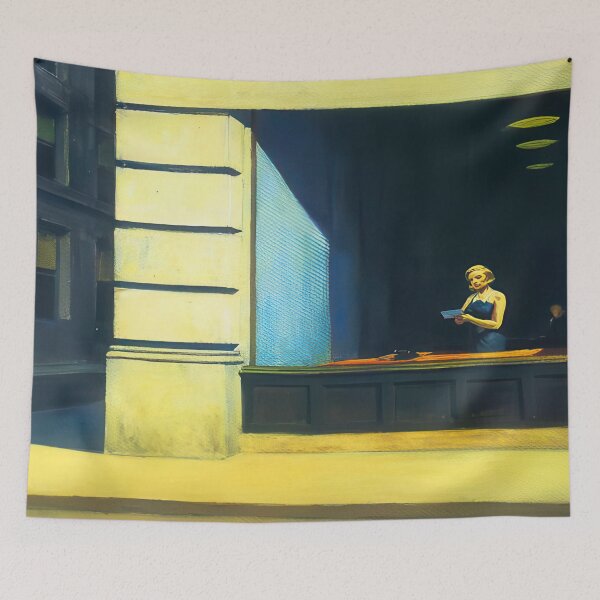 Item preview, Edward Hopper (10) - Edward Hopper canvas designed and sold by LILLIANSTRANGEy.