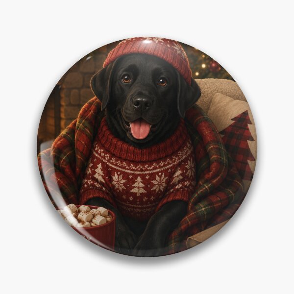 Artikelvorschau, Gemütlicher Weihnachtslabrador – Weihnachtslabrador im Kamin entworfen und verkauft von Goodthingstree.