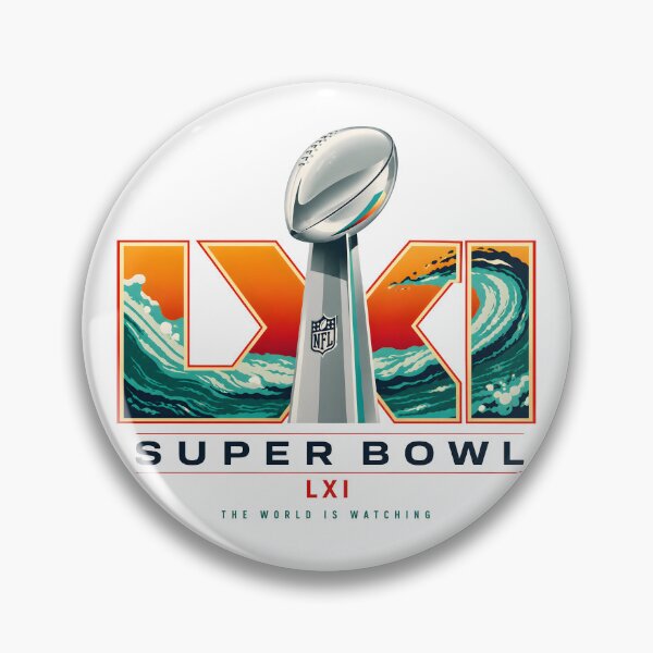 Item preview, Super Bowl LXI Minimalist Football Emblem designed and sold by Abeshinobi.