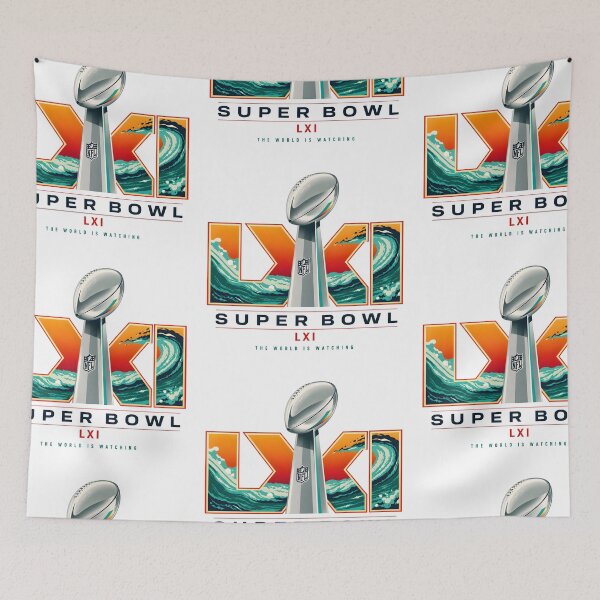 Item preview, Super Bowl LXI Minimalist Football Emblem designed and sold by Abeshinobi.
