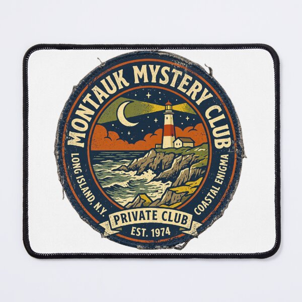 Item preview, MONTAUK MYSTERY CLUB | Funny Camp Hero / Montauk Graphic designed and sold by FitEnvy.