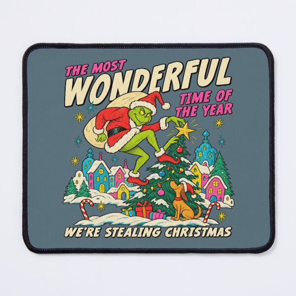 Item preview, Funny Christmas Mischief for Retro Holiday Fans designed and sold by POD DYNASTY | Original Print On Demand T-Shirt Graphics.