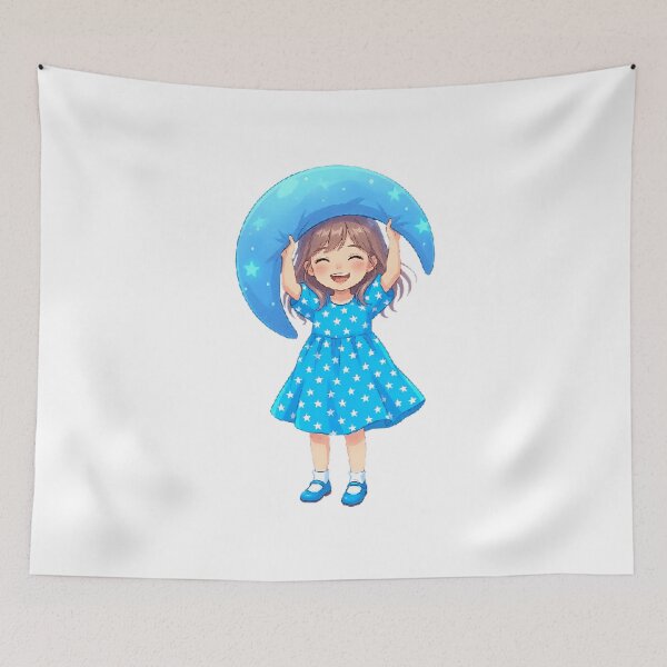 Item preview, A girl with a pillow designed and sold by ANVivid.