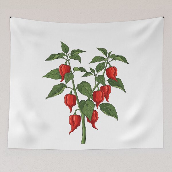 Item preview,  Vintage Carolina Reaper Botanical Illustration designed and sold by @Reikiama.