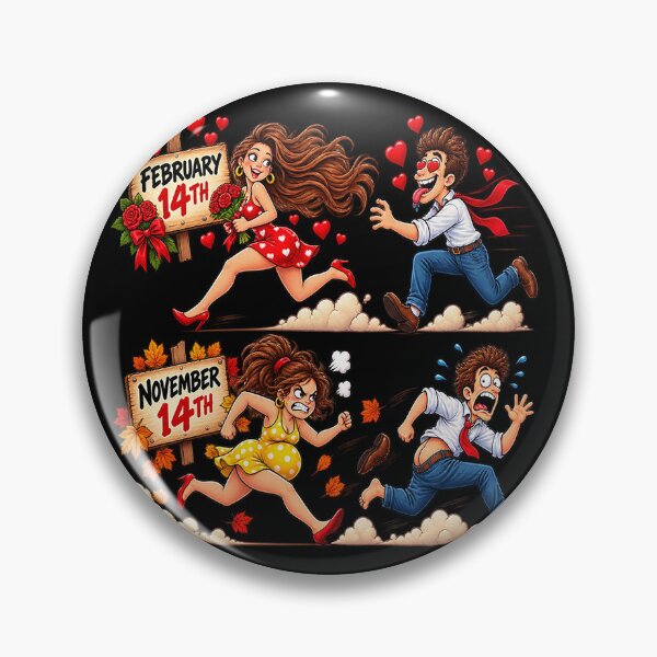 Item preview, February 14th vs November 14th – Funny Love Story designed and sold by TroviTutto.