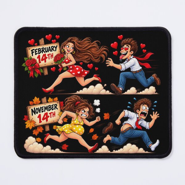 Item preview, February 14th vs November 14th – Funny Love Story designed and sold by TroviTutto.