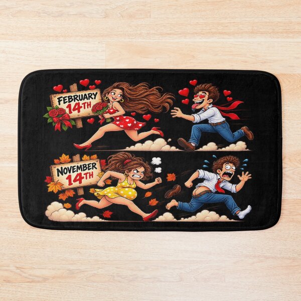 Item preview, February 14th vs November 14th – Funny Love Story designed and sold by TroviTutto.