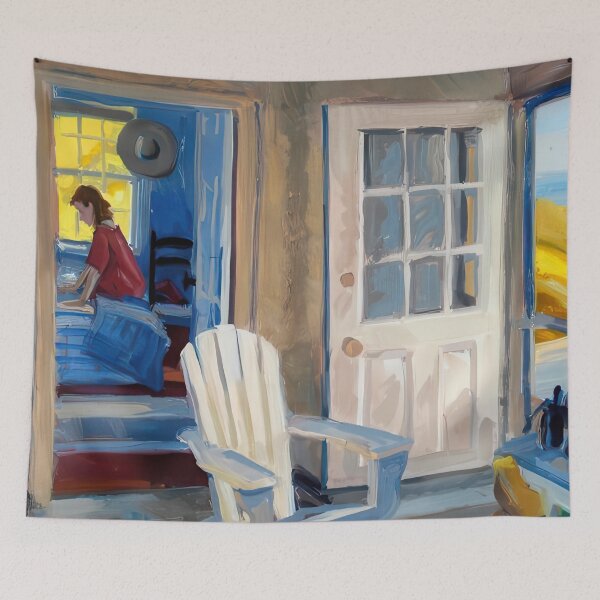 Item preview, Edward Hopper (27) - Edward Hopper canvas designed and sold by LILLIANSTRANGEy.