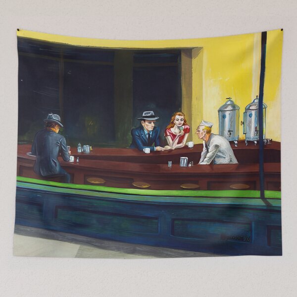 Item preview, Edward Hopper (28) - Edward Hopper canvas designed and sold by LILLIANSTRANGEy.