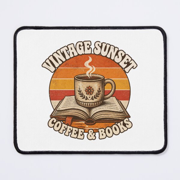 Item preview, Vintage Sunset Coffee and Books Retro Aesthetic designed and sold by Coffread.