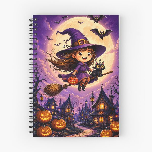 Item preview, Little witch going around for candy on Halloween night designed and sold by Mariyana-Design.