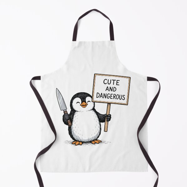 Item preview, Cute And Dangerous Penguin Illustration designed and sold by BanksyNB.