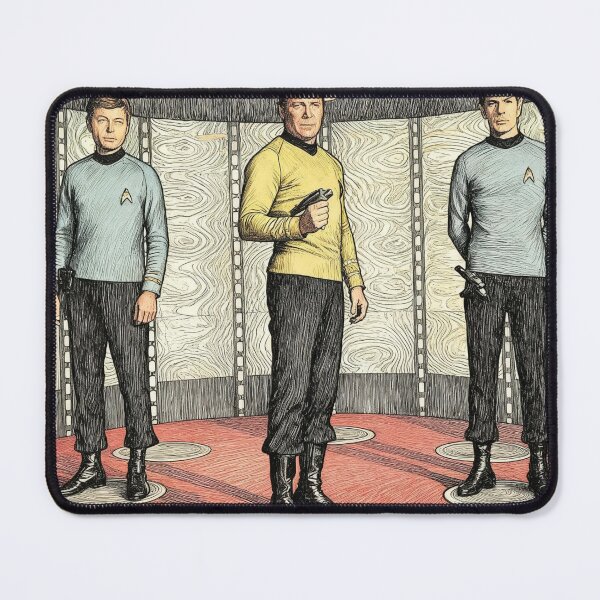 Item preview, Captain Kirk, Spock, and Scotty designed and sold by sid1802.
