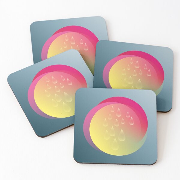 Item preview, Abstract suns with raindrops designed and sold by feigenherz.