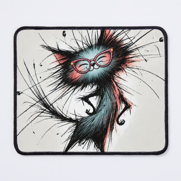 Item preview, Sassy Cat Wearing Eyeglasses designed and sold by Maria Dryfhout.