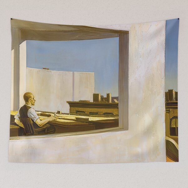 Item preview, Edward Hopper (47) - Edward Hopper canvas designed and sold by LILLIANSTRANGEy.
