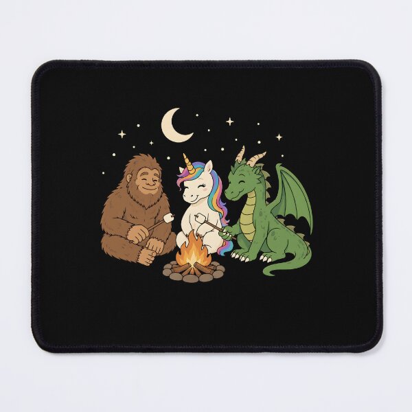 Item preview, Bigfoot Unicorn Dragon Campfire designed and sold by Animavera.