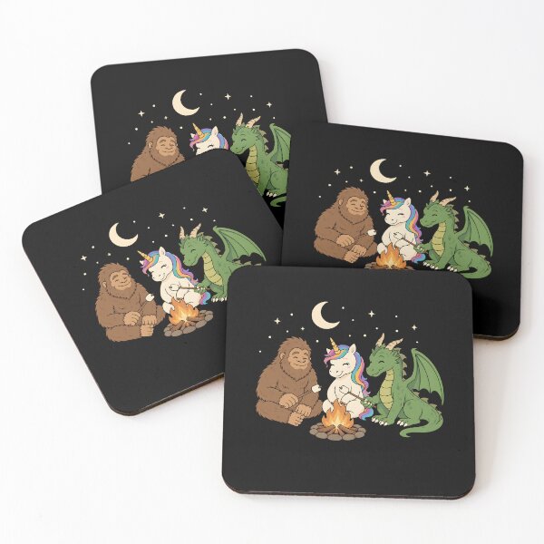 Item preview, Bigfoot Unicorn Dragon Campfire designed and sold by Animavera.