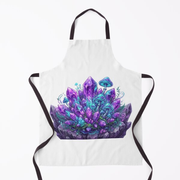 Item preview, Amethyst Crystals and Magic Mushrooms - Neon Fairy Fantasy designed and sold by Gabzerinho.