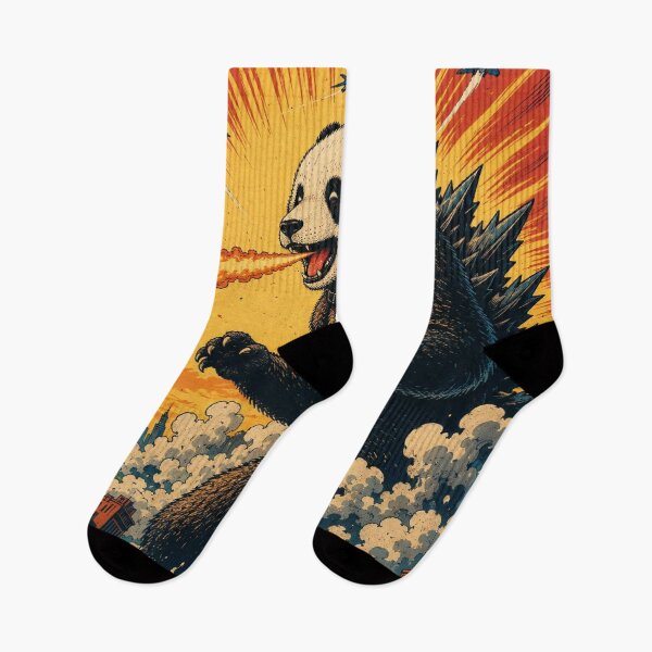 Item preview, Panda Cutezilla Attacks Seoul - Namsan Tower Kaiju Poster designed and sold by BRTHRCNK01.