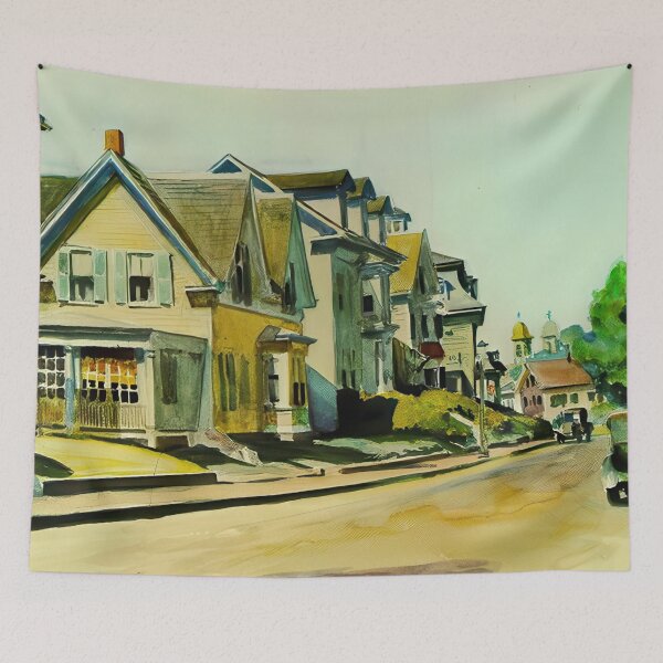Item preview, Edward Hopper (52) - Edward Hopper canvas designed and sold by LILLIANSTRANGEy.