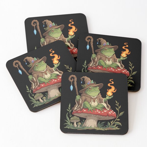 Item preview, Frog Wizard On Magic Mushroom designed and sold by BanksyNB.