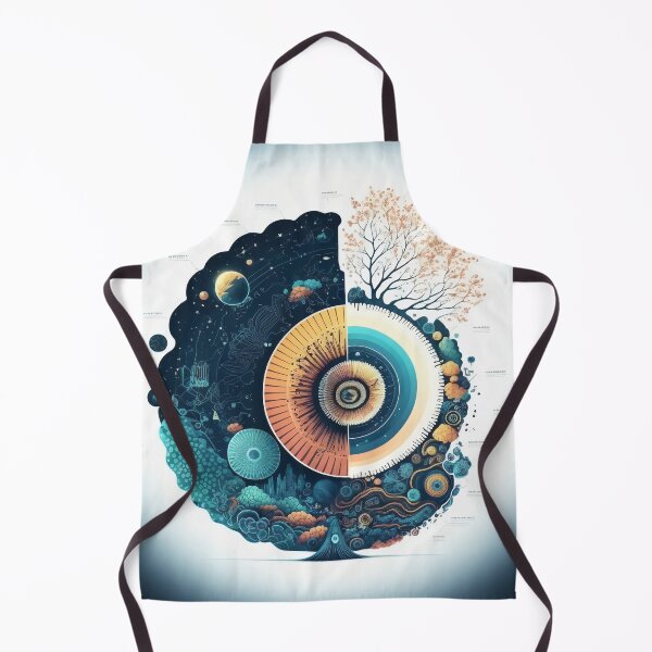 Item preview, Half Cosmos Half Autumn Tree Circle designed and sold by RAGANADesign.