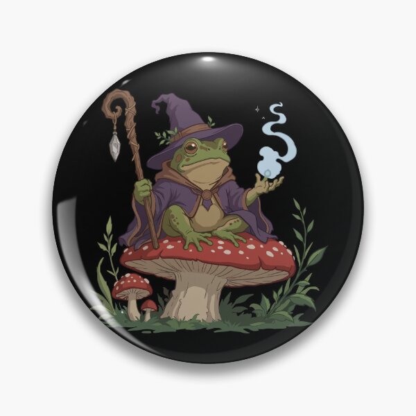 Item preview, Frog Wizard On Magic Mushroom -Purple designed and sold by BanksyNB.