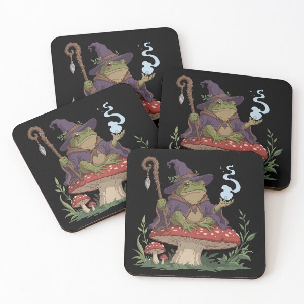 Item preview, Frog Wizard On Magic Mushroom -Purple designed and sold by BanksyNB.