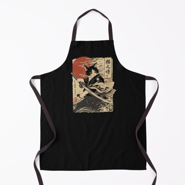 Item preview, Cat With Sword Martial Arts Fighter Retro Japanese Aesthetics designed and sold by alenaz.