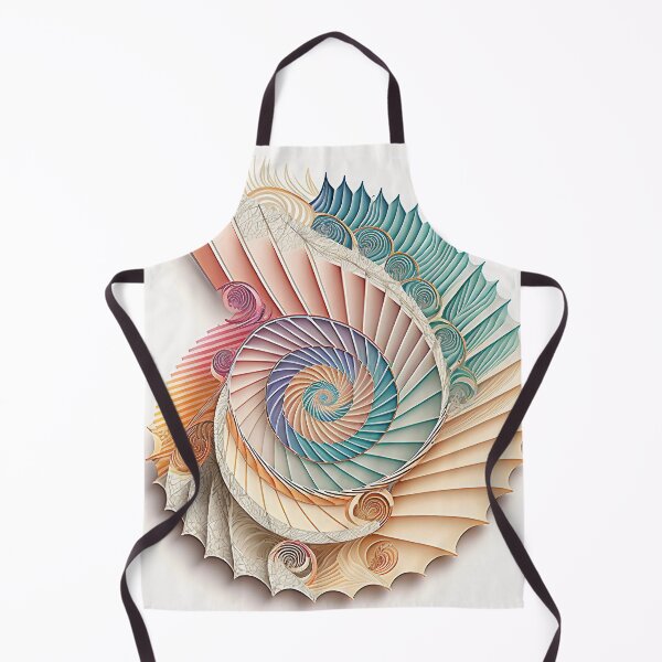 Item preview, Pastel Fractal Spiral with Spiked Rim designed and sold by RAGANADesign.