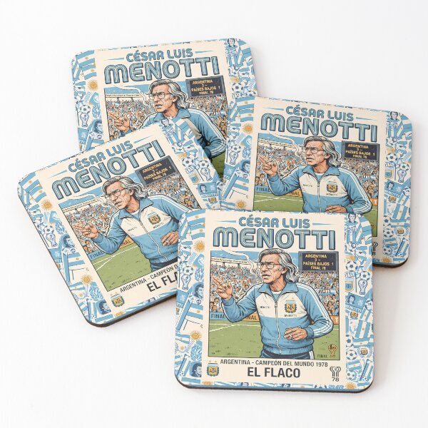 Item preview, 5 Legendary 1978 Argentina World Cup Champion Manager designed and sold by ART ATTACK ZONE.