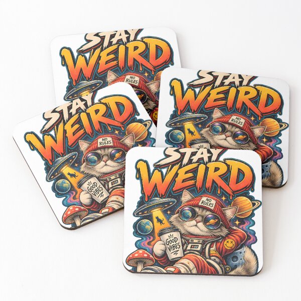Item preview, stay weird designed and sold by aliraweb.