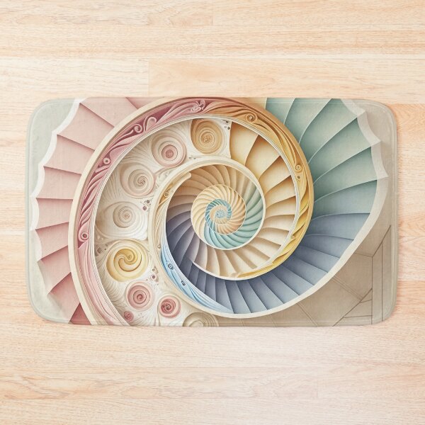 Item preview, Cream and Rose Paper Spiral Shell designed and sold by RAGANADesign.