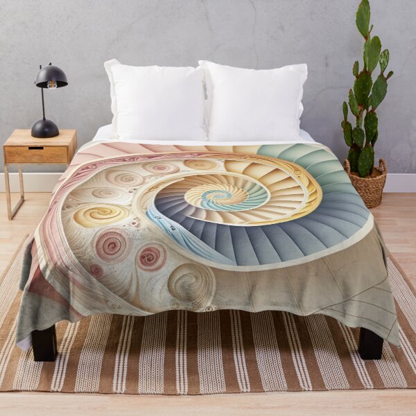 Item preview, Cream and Rose Paper Spiral Shell designed and sold by RAGANADesign.