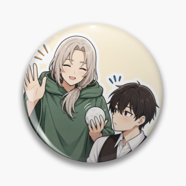 Item preview, Cute Anime Couple Winter Snowball Funny Moment designed and sold by MeowLoka ⭐⭐⭐⭐.