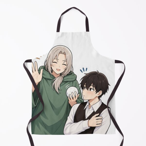 Item preview, Cute Anime Couple Winter Snowball Funny Moment designed and sold by MeowLoka ⭐⭐⭐⭐.