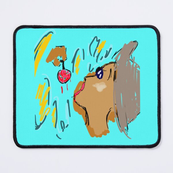 Item preview, Strawberry Kiss Face Doodle designed and sold by Nora-made-this.