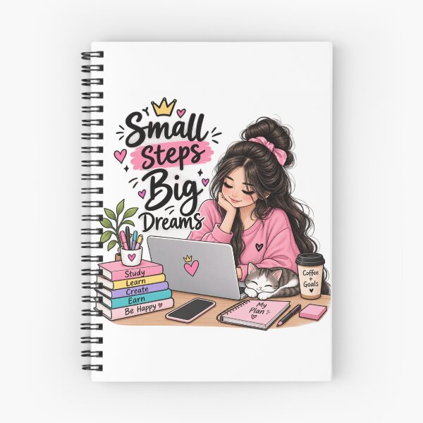 Item preview, Small steps big dreams Manifestation girl designed and sold by TrendyWearsuits.