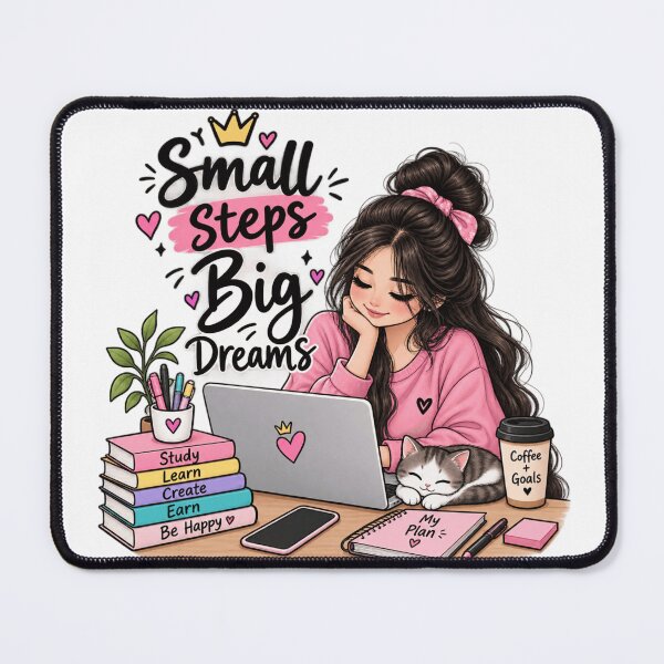 Item preview, Small steps big dreams Manifestation girl designed and sold by TrendyWearsuits.