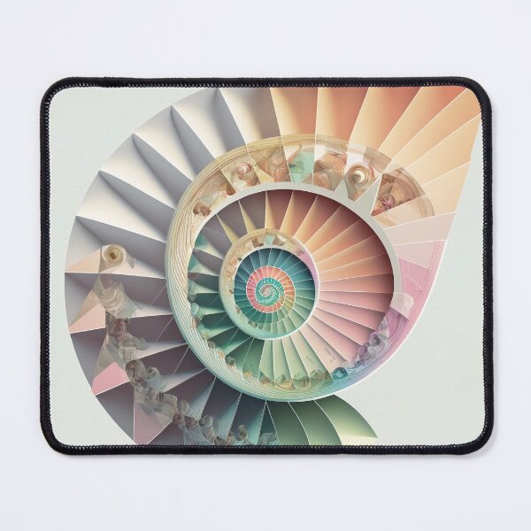 Item preview, Coral and Sage Paper Spiral Fan designed and sold by RAGANADesign.
