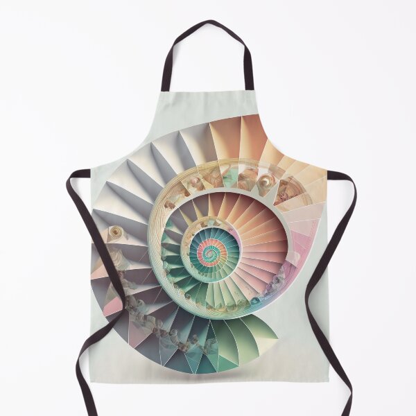 Item preview, Coral and Sage Paper Spiral Fan designed and sold by RAGANADesign.