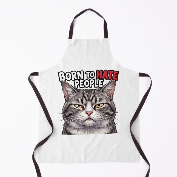 Item preview, Born to Hate People – Funny Grumpy Cat Introvert Humor 3 designed and sold by WordPlayStudio.