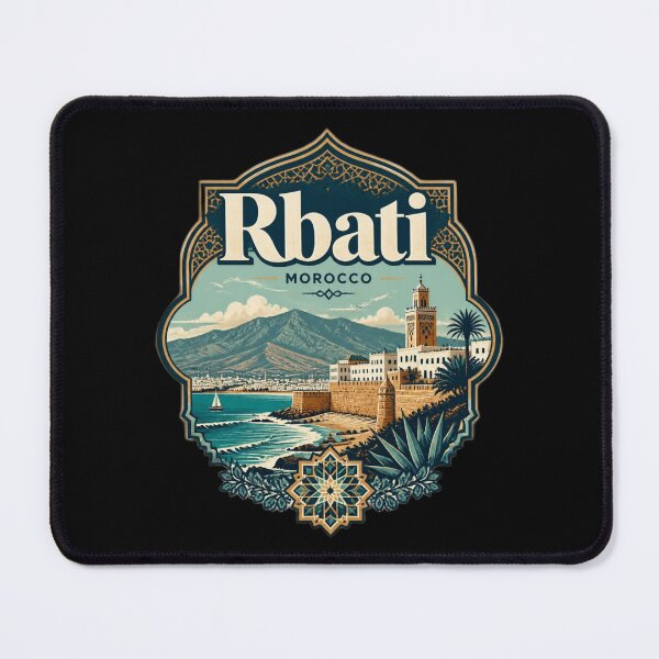 Item preview, Rbati Morocco Vintage Travel Poster - The Proud Moroccan designed and sold by SilverLook48.