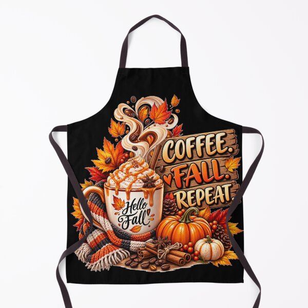 Item preview, Coffee Fall Repeat Cozy Autumn designed and sold by Wild Ink Studio by Barbara.