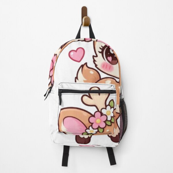 Item preview, Cute Kawaii Deer with Pink Bows and Flowers designed and sold by Vegasstickers.